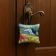 Load image into Gallery viewer, Massachusetts Mayflowers in Watercolor Hanging Square Fabric Ornament 3.5 × 3.5