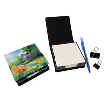 Load image into Gallery viewer, Massachusetts Mayflowers in Watercolor PU Leather Note Paper Holder