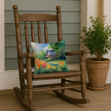 Load image into Gallery viewer, Massachusetts Mayflowers in Watercolor Throw Pillow
