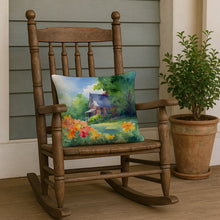 Load image into Gallery viewer, Massachusetts Mayflowers in Watercolor Throw Pillow