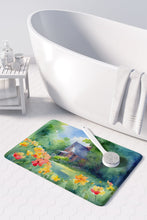 Load image into Gallery viewer, Massachusetts Mayflowers in Watercolor Memory Foam Kitchen Mat