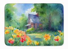 Load image into Gallery viewer, Massachusetts Mayflowers in Watercolor Memory Foam Kitchen Mat