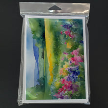 Load image into Gallery viewer, Massachusetts Mayflowers in Watercolor Greeting Cards -  Blank Note Cards – 8-Pack of Artist-Designed Cards with Envelopes