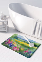 Load image into Gallery viewer, Massachusetts Mayflowers in Watercolor Memory Foam Kitchen Mat