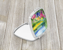 Load image into Gallery viewer, Massachusetts Mayflowers in Watercolor Compact Mirror