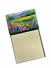 Load image into Gallery viewer, Massachusetts Mayflowers in Watercolor Sticky Note Holder- Refiilable Desk Accessory Note Pad