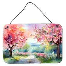 Load image into Gallery viewer, Michigan Apple Blossoms in Watercolor Wall or Door Hanging Prints
