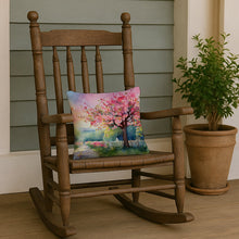 Load image into Gallery viewer, Michigan Apple Blossoms in Watercolor Throw Pillow