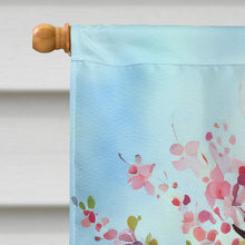 Load image into Gallery viewer, Michigan Apple Blossoms in Watercolor House Flag