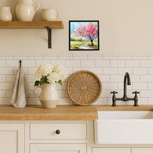 Load image into Gallery viewer, Michigan Apple Blossoms in Watercolor Framed Metal Print