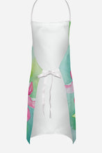 Load image into Gallery viewer, Minnesota Pink and White Lady�s Slippers in Watercolor Apron – Artist-Designed Kitchen, BBQ &amp; Craft Apron