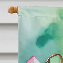 Load image into Gallery viewer, Minnesota Pink and White Lady's Slippers in Watercolor House Flag