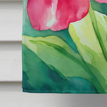 Load image into Gallery viewer, Minnesota Pink and White Lady's Slippers in Watercolor House Flag