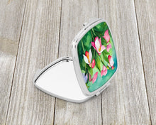Load image into Gallery viewer, Minnesota Pink and White Lady�s Slippers in Watercolor Compact Mirror