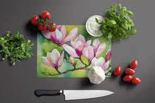 Load image into Gallery viewer, Mississippi Magnolia in Watercolor Glass Cutting Boards – Durable, Decorative Kitchen Art Large