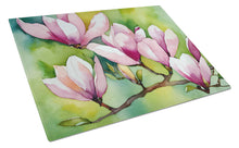 Load image into Gallery viewer, Mississippi Magnolia in Watercolor Glass Cutting Boards – Durable, Decorative Kitchen Art Large