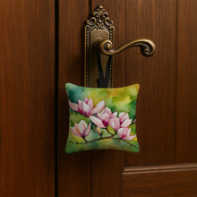 Load image into Gallery viewer, Mississippi Magnolia in Watercolor Hanging Square Fabric Ornament 3.5 × 3.5