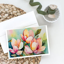 Load image into Gallery viewer, Mississippi Magnolia in Watercolor Greeting Cards -  Blank Note Cards – 8-Pack of Artist-Designed Cards with Envelopes