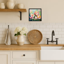 Load image into Gallery viewer, Mississippi Magnolia in Watercolor Framed Metal Print