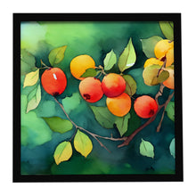Load image into Gallery viewer, Missouri Hawthorns in Watercolor Framed Metal Print