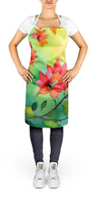 Load image into Gallery viewer, Missouri Hawthorns in Watercolor Apron – Artist-Designed Kitchen, BBQ &amp; Craft Apron