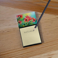 Load image into Gallery viewer, Missouri Hawthorns in Watercolor Sticky Note Holder- Refiilable Desk Accessory Note Pad