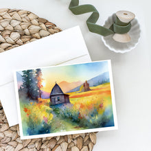 Load image into Gallery viewer, Montana Bitterroot in Watercolor Greeting Cards -  Blank Note Cards – 8-Pack of Artist-Designed Cards with Envelopes