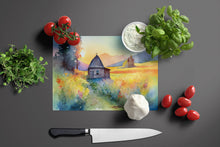 Load image into Gallery viewer, Montana Bitterroot in Watercolor Glass Cutting Boards – Durable, Decorative Kitchen Art Large