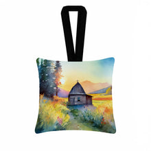 Load image into Gallery viewer, Montana Bitterroot in Watercolor Hanging Square Fabric Ornament 3.5 × 3.5