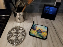 Load image into Gallery viewer, Montana Bitterroot in Watercolor Pair of Pot Holders