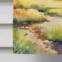 Load image into Gallery viewer, Montana Bitterroot in Watercolor House Flag