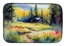 Load image into Gallery viewer, Montana Bitterroot in Watercolor Dish Drying Mat