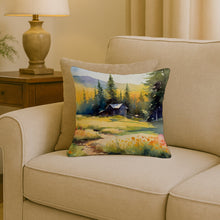 Load image into Gallery viewer, Montana Bitterroot in Watercolor Throw Pillow