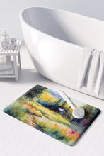 Load image into Gallery viewer, Montana Bitterroot in Watercolor Memory Foam Kitchen Mat