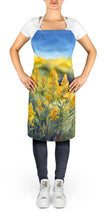 Load image into Gallery viewer, Nebraska Goldenrod in Watercolor Apron – Artist-Designed Kitchen, BBQ &amp; Craft Apron