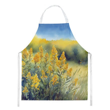 Load image into Gallery viewer, Nebraska Goldenrod in Watercolor Apron – Artist-Designed Kitchen, BBQ &amp; Craft Apron