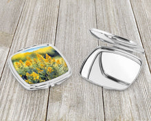 Load image into Gallery viewer, Nebraska Goldenrod in Watercolor Compact Mirror