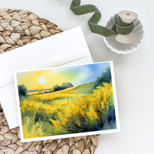 Load image into Gallery viewer, Nebraska Goldenrod in Watercolor Greeting Cards -  Blank Note Cards – 8-Pack of Artist-Designed Cards with Envelopes