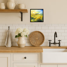 Load image into Gallery viewer, Nebraska Goldenrod in Watercolor Framed Metal Print
