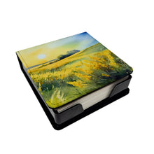 Load image into Gallery viewer, Nebraska Goldenrod in Watercolor PU Leather Note Paper Holder