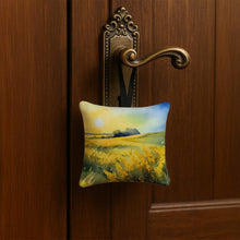 Load image into Gallery viewer, Nebraska Goldenrod in Watercolor Hanging Square Fabric Ornament 3.5 × 3.5