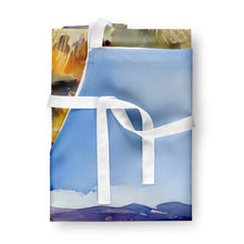 Load image into Gallery viewer, Nevada Sagebrush in Watercolor Apron – Artist-Designed Kitchen, BBQ &amp; Craft Apron
