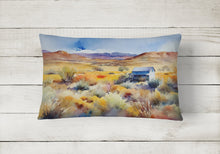 Load image into Gallery viewer, Nevada Sagebrush in Watercolor Fabric Decorative Pillow