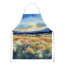 Load image into Gallery viewer, Nevada Sagebrush in Watercolor Apron – Artist-Designed Kitchen, BBQ &amp; Craft Apron