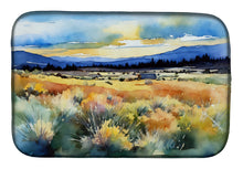 Load image into Gallery viewer, Nevada Sagebrush in Watercolor Dish Drying Mat