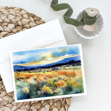 Load image into Gallery viewer, Nevada Sagebrush in Watercolor Greeting Cards -  Blank Note Cards – 8-Pack of Artist-Designed Cards with Envelopes