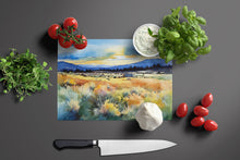 Load image into Gallery viewer, Nevada Sagebrush in Watercolor Glass Cutting Boards – Durable, Decorative Kitchen Art Large