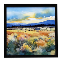 Load image into Gallery viewer, Nevada Sagebrush in Watercolor Framed Metal Print