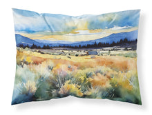 Load image into Gallery viewer, Nevada Sagebrush in Watercolor Fabric Standard Pillowcase – Artistic Decorative Front, White Back