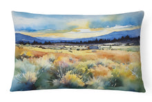Load image into Gallery viewer, Nevada Sagebrush in Watercolor Fabric Decorative Pillow